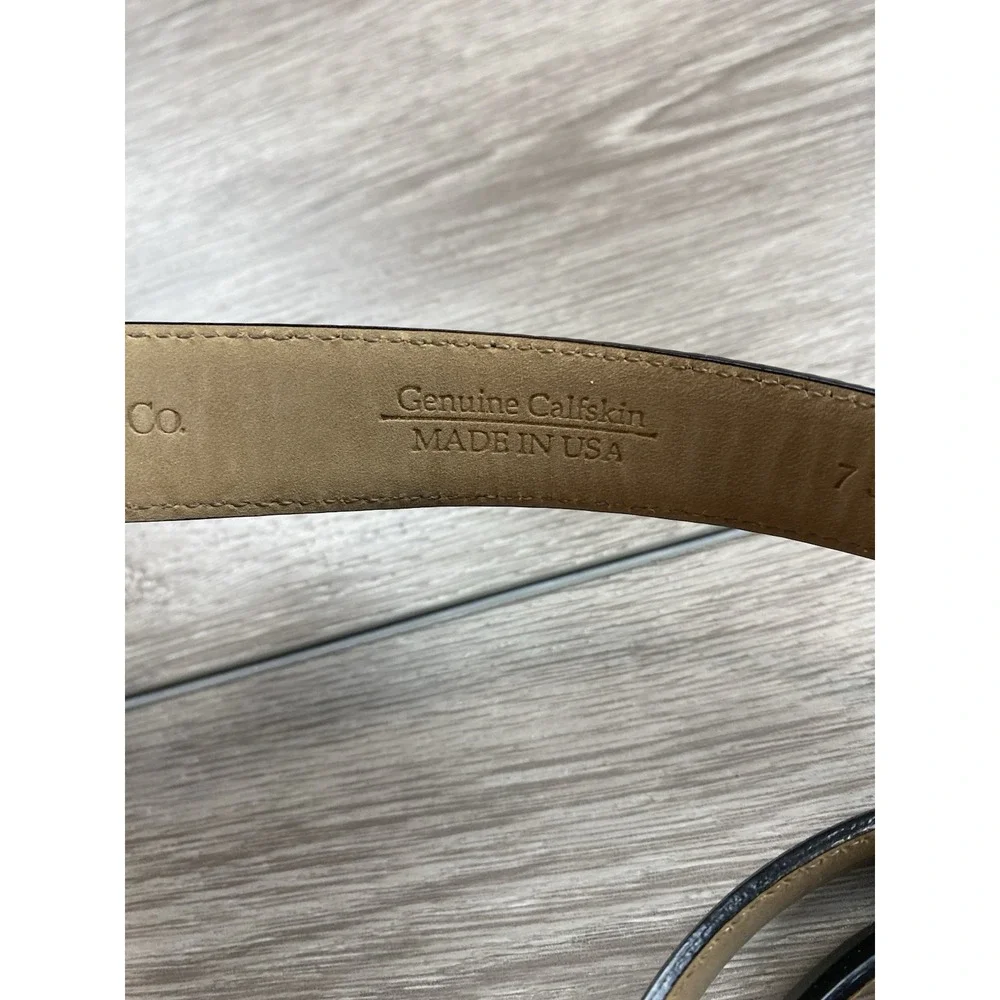 Tiffany & Co Men's‎ Genuine Calfskin Leather Belt No Buckle Black Size 36